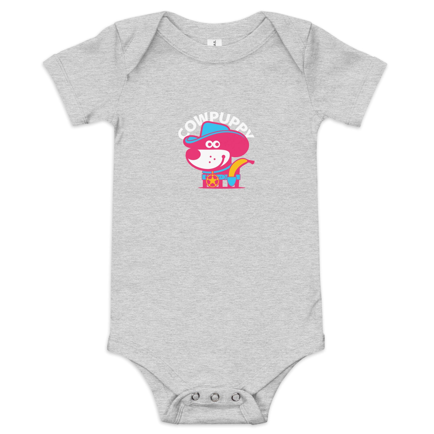 Cow Puppy III . Baby Short Sleeve One Piece