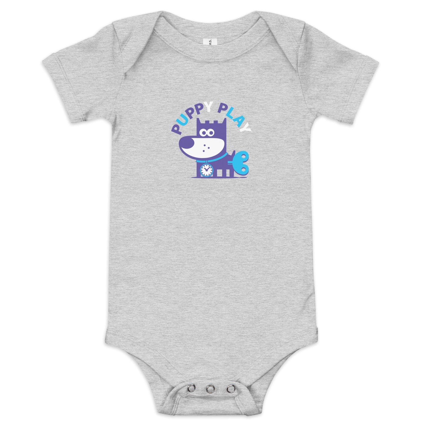 Puppy Play II . Baby Short Sleeve One Piece