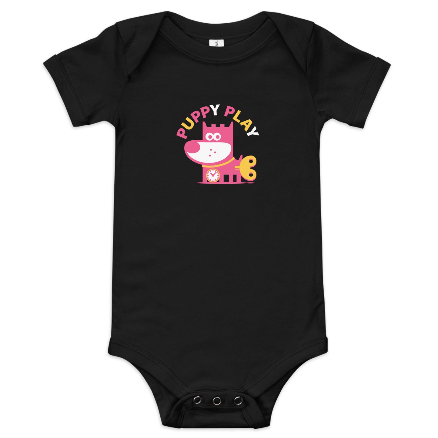 Puppy Play III . Baby Short Sleeve One Piece
