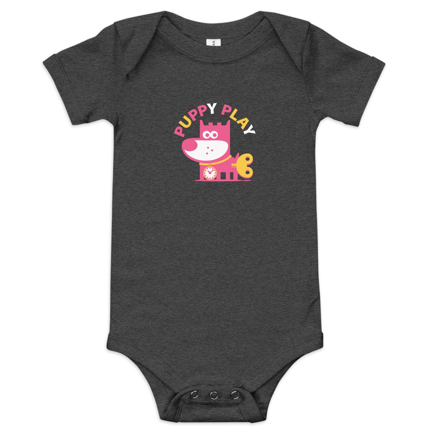 Puppy Play III . Baby Short Sleeve One Piece
