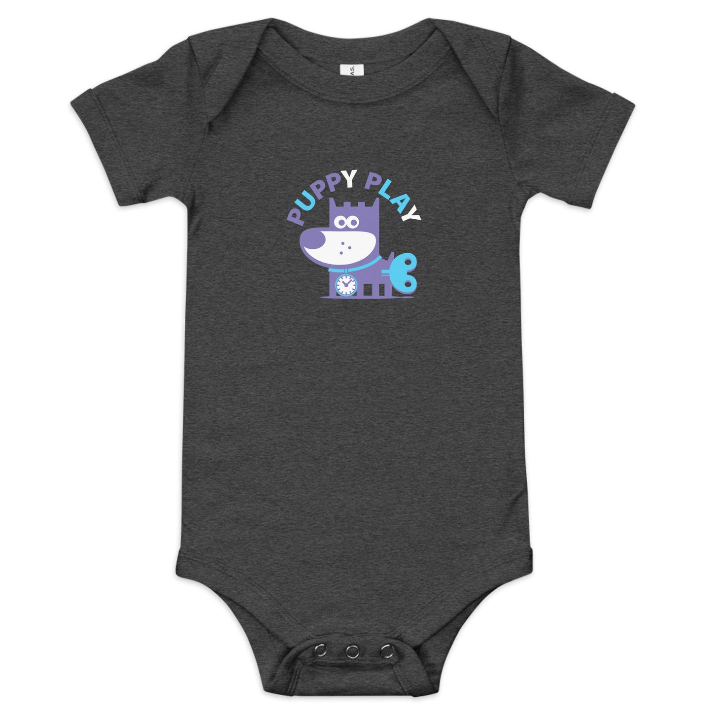 Puppy Play II . Baby Short Sleeve One Piece