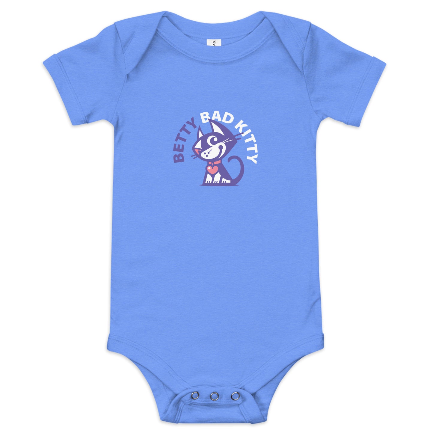 Betty Bad Kitty II . Baby Short Sleeve One Piece