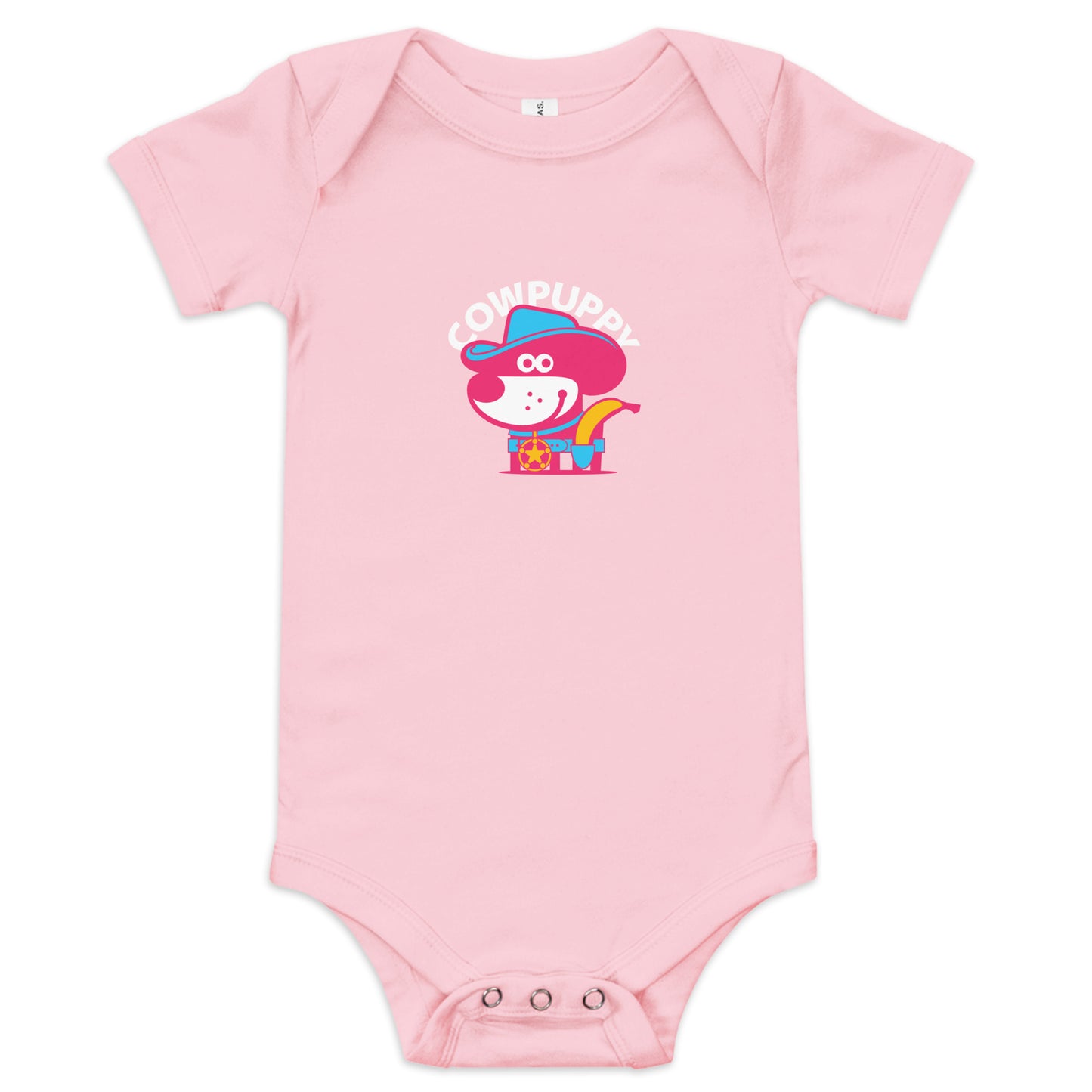 Cow Puppy III . Baby Short Sleeve One Piece