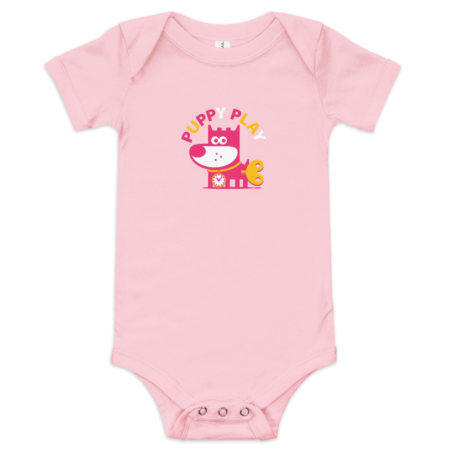 Puppy Play III . Baby Short Sleeve One Piece