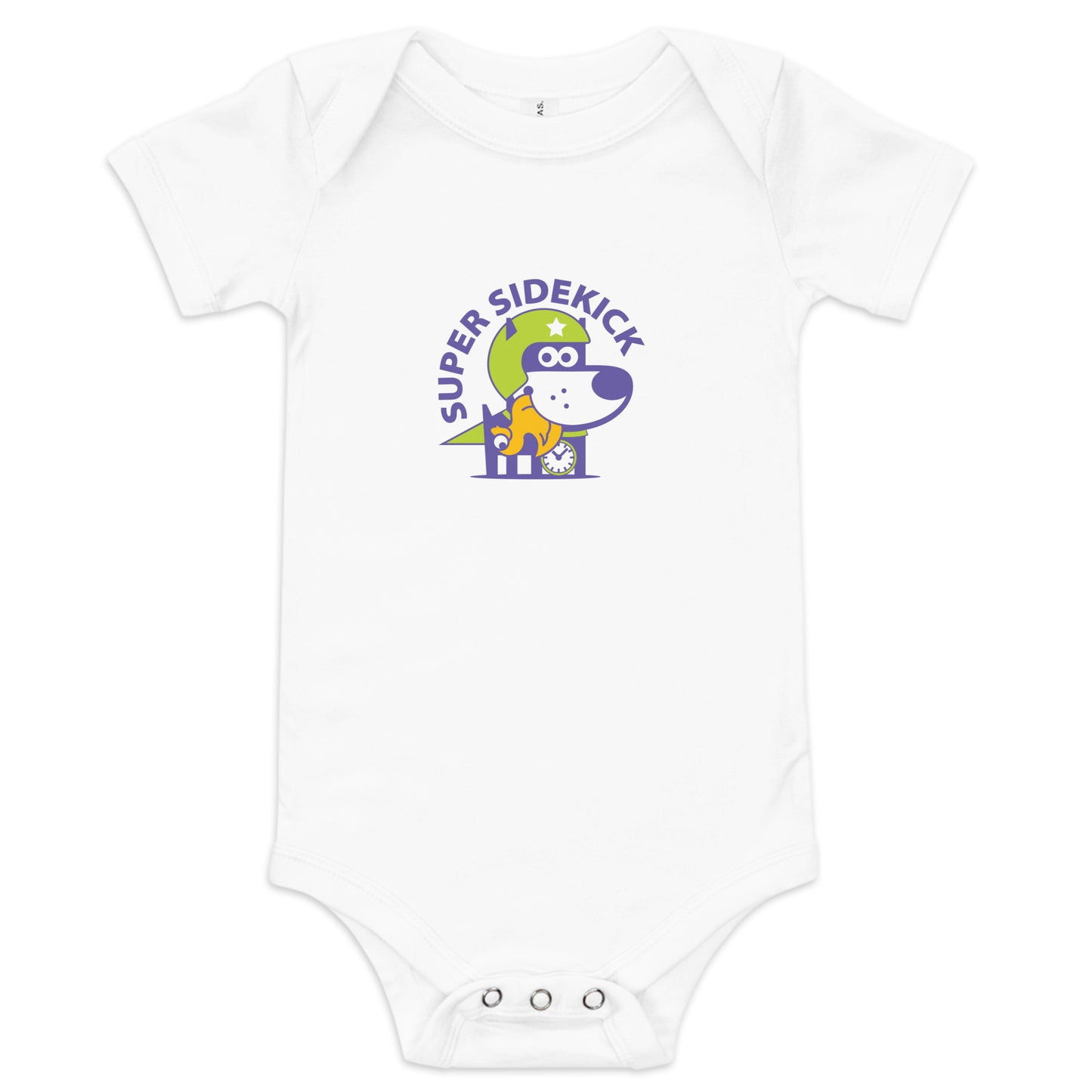 Super Sidekick II .Baby Short Sleeve One Piece