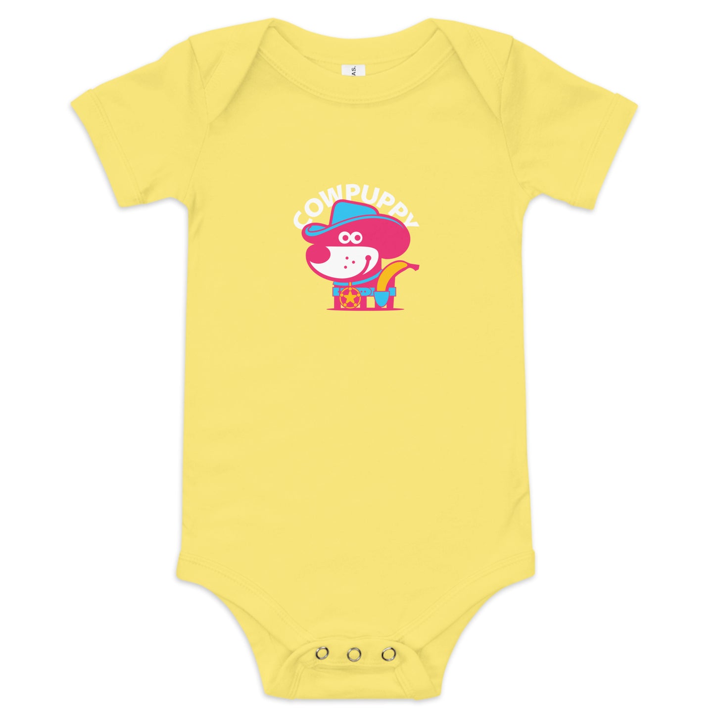 Cow Puppy III . Baby Short Sleeve One Piece