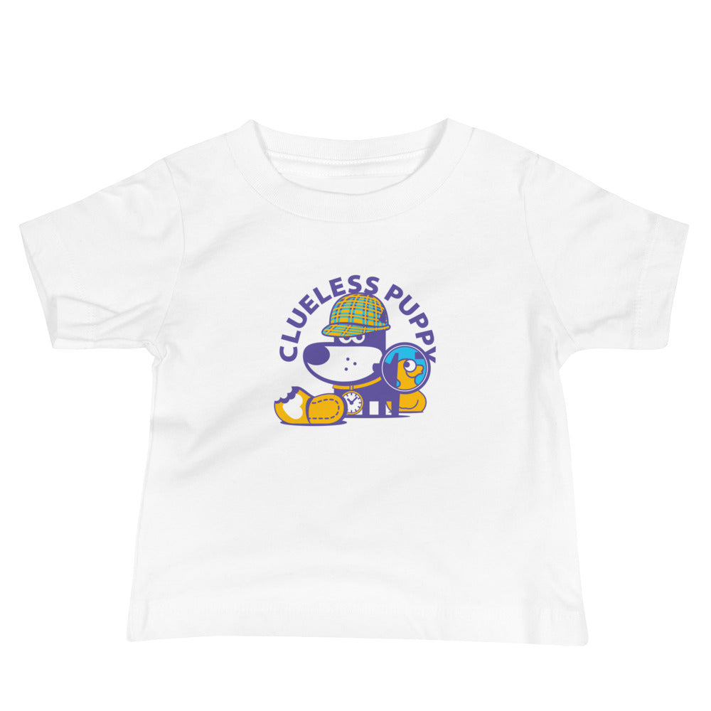 Clueless Puppy II . Baby Jersey Short Sleeve Tee