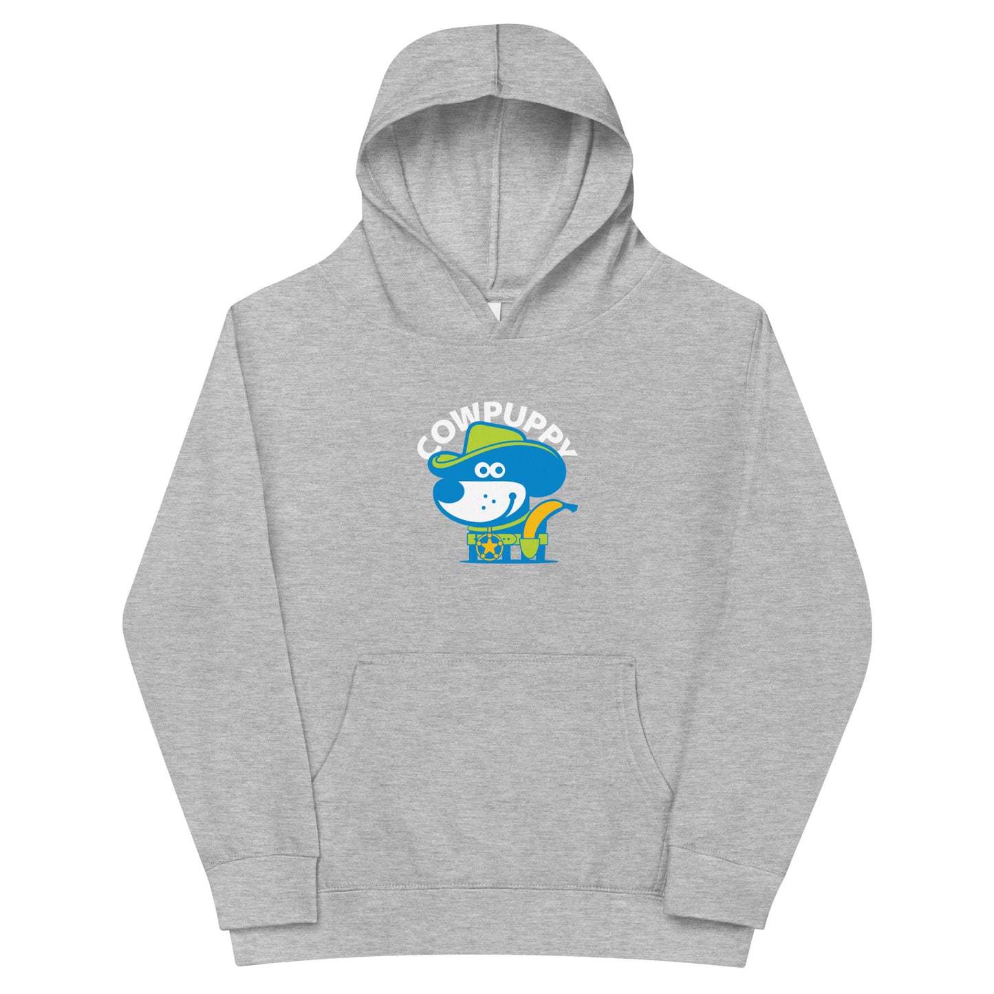 Cow Puppy I . Kids Fleece Hoodie