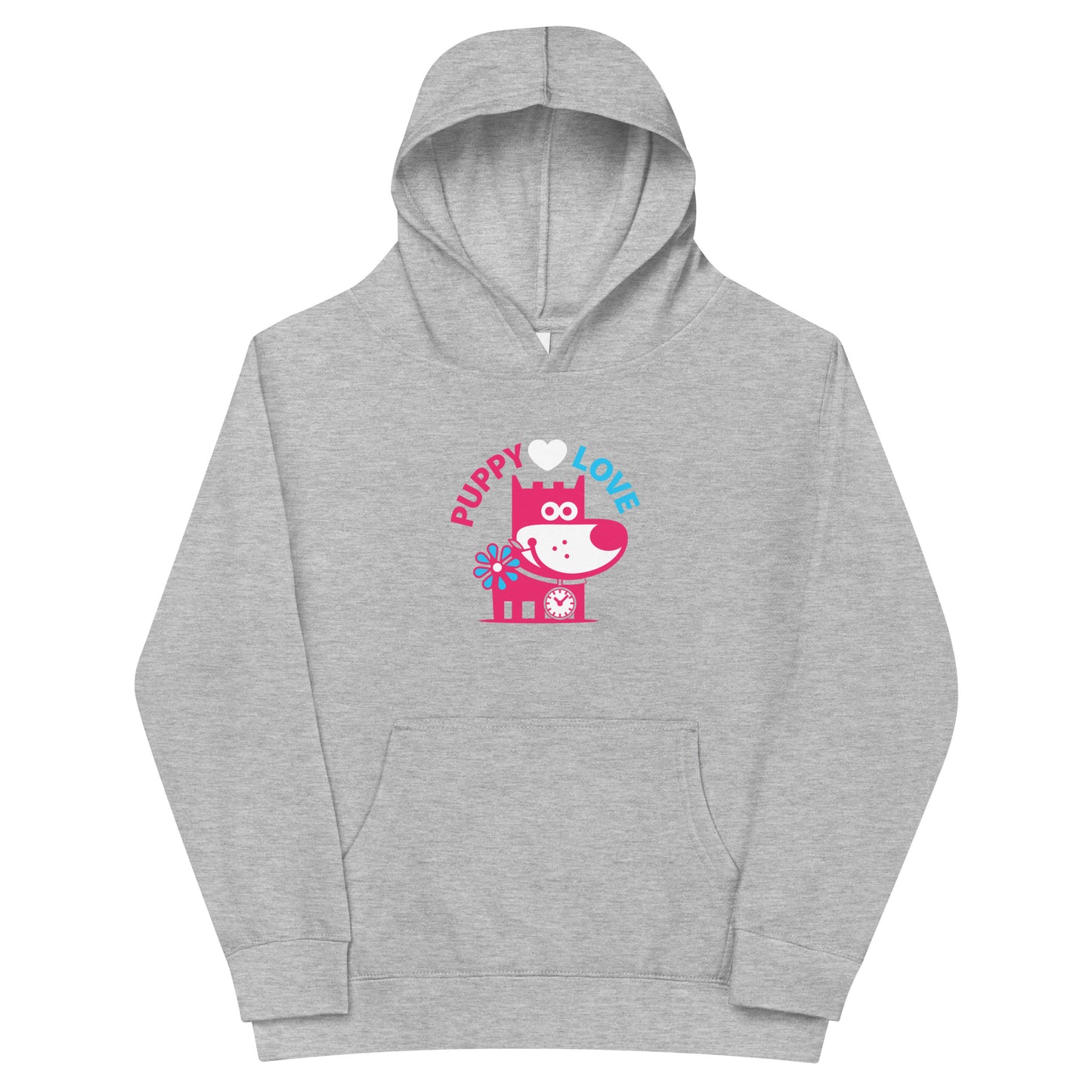 Puppy Love III . Kids Fleece Hoodie