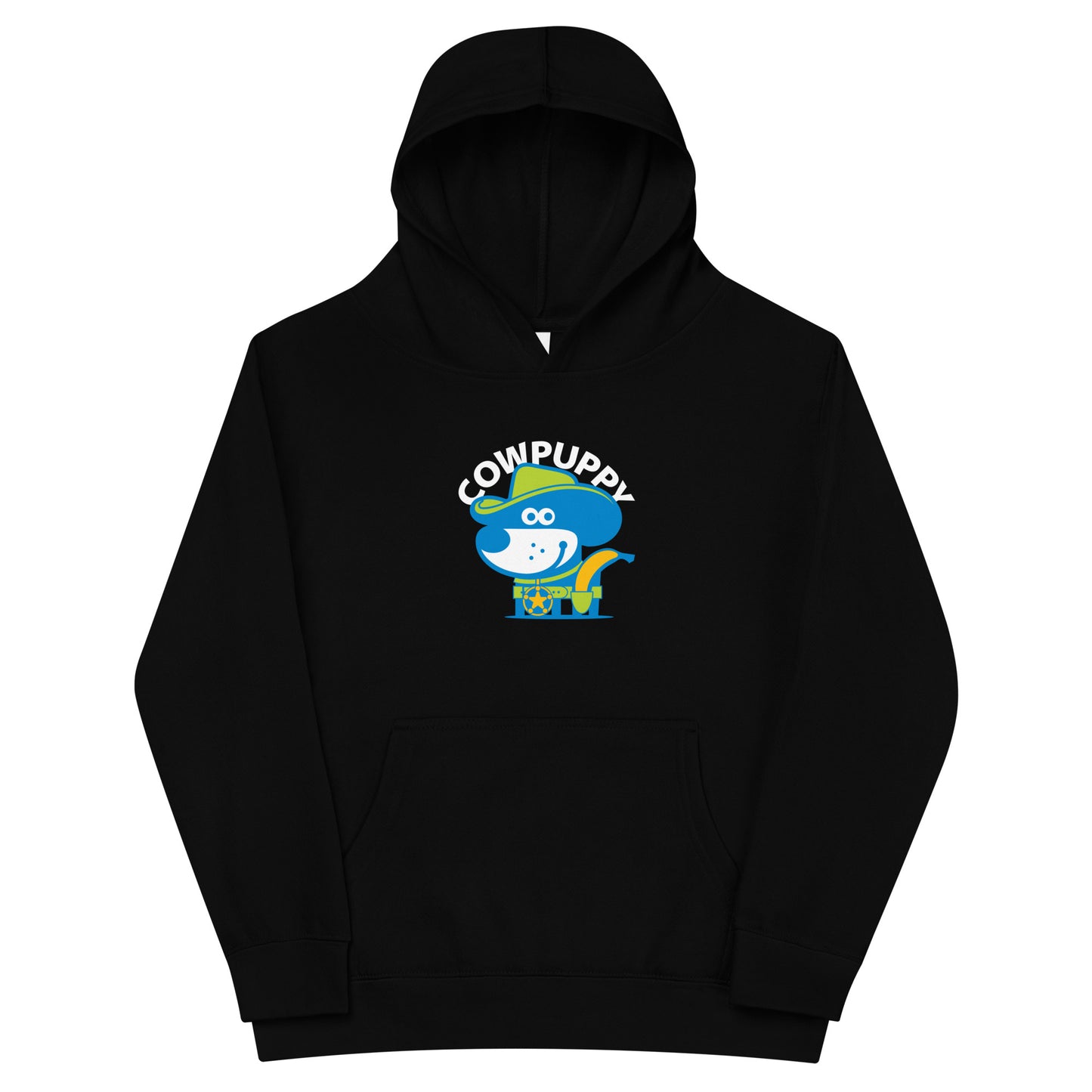 Cow Puppy I . Kids Fleece Hoodie