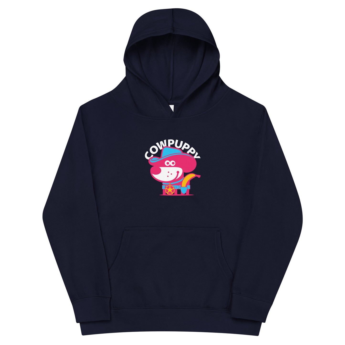 Cow Puppy III . Kids Fleece Hoodie