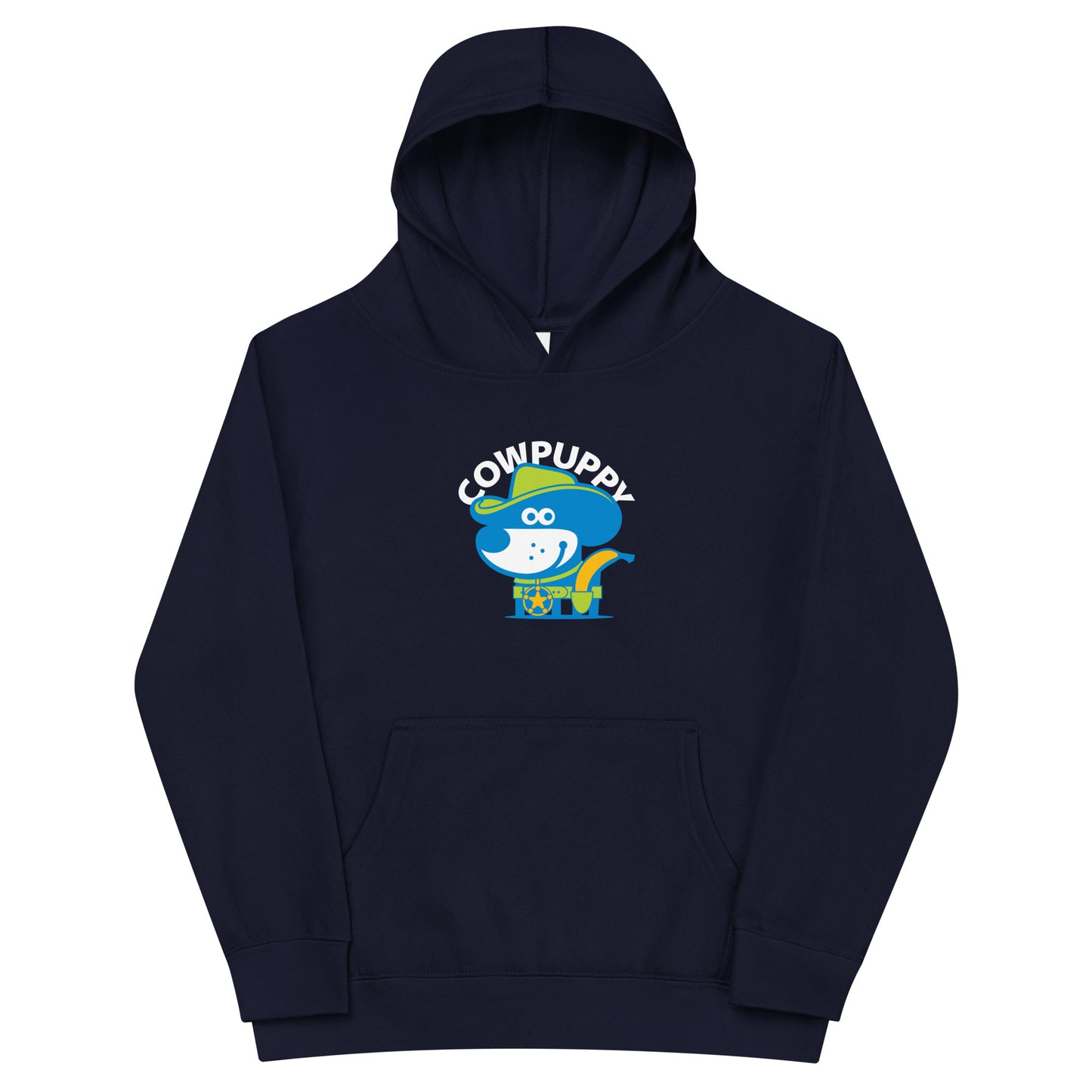 Cow Puppy I . Kids Fleece Hoodie