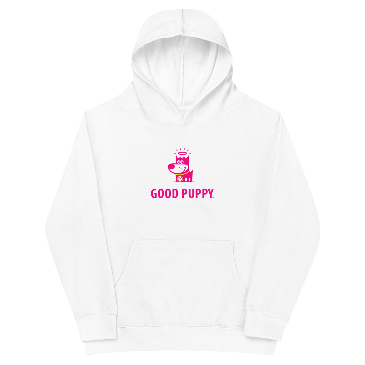 Logo Pink . Kids Fleece Hoodie