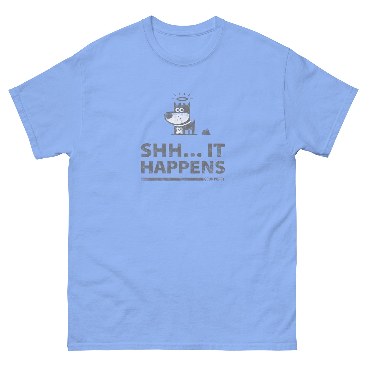 Shh...It Happens . Grey . Unisex Classic Tee