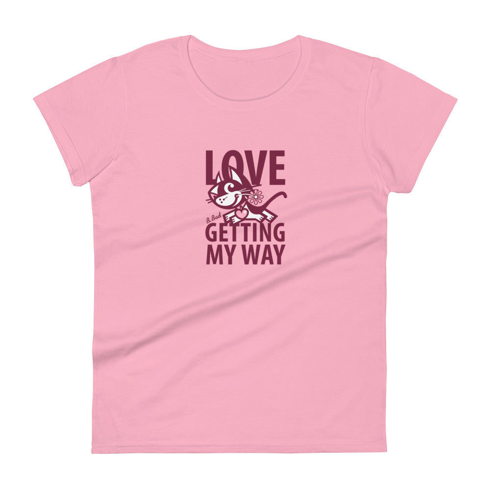 Betty Bad Kitty . Love II . Women's Short Sleeve T-Shirt