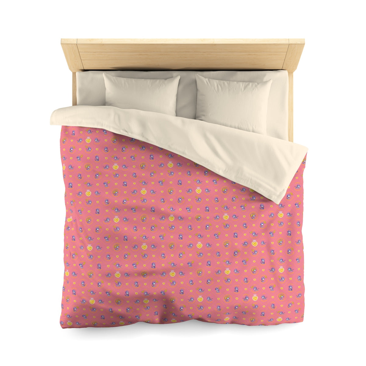 Betty Bad Kitty Pattern Pink Children's Duvet Cover