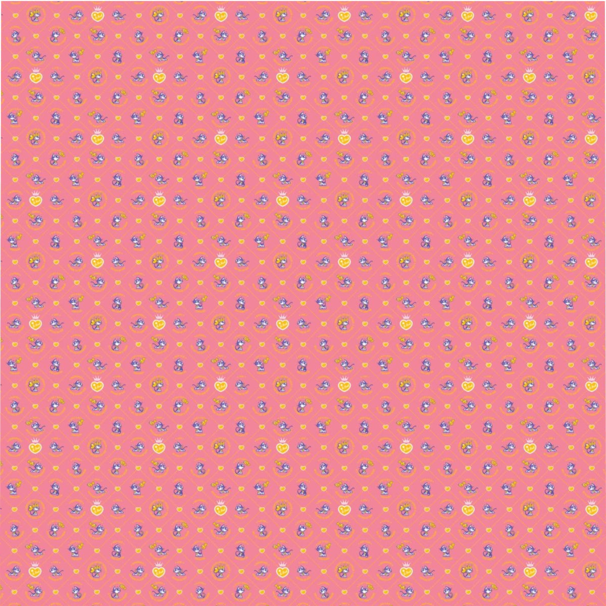 Betty Bad Kitty Pattern Pink Children's Duvet Cover