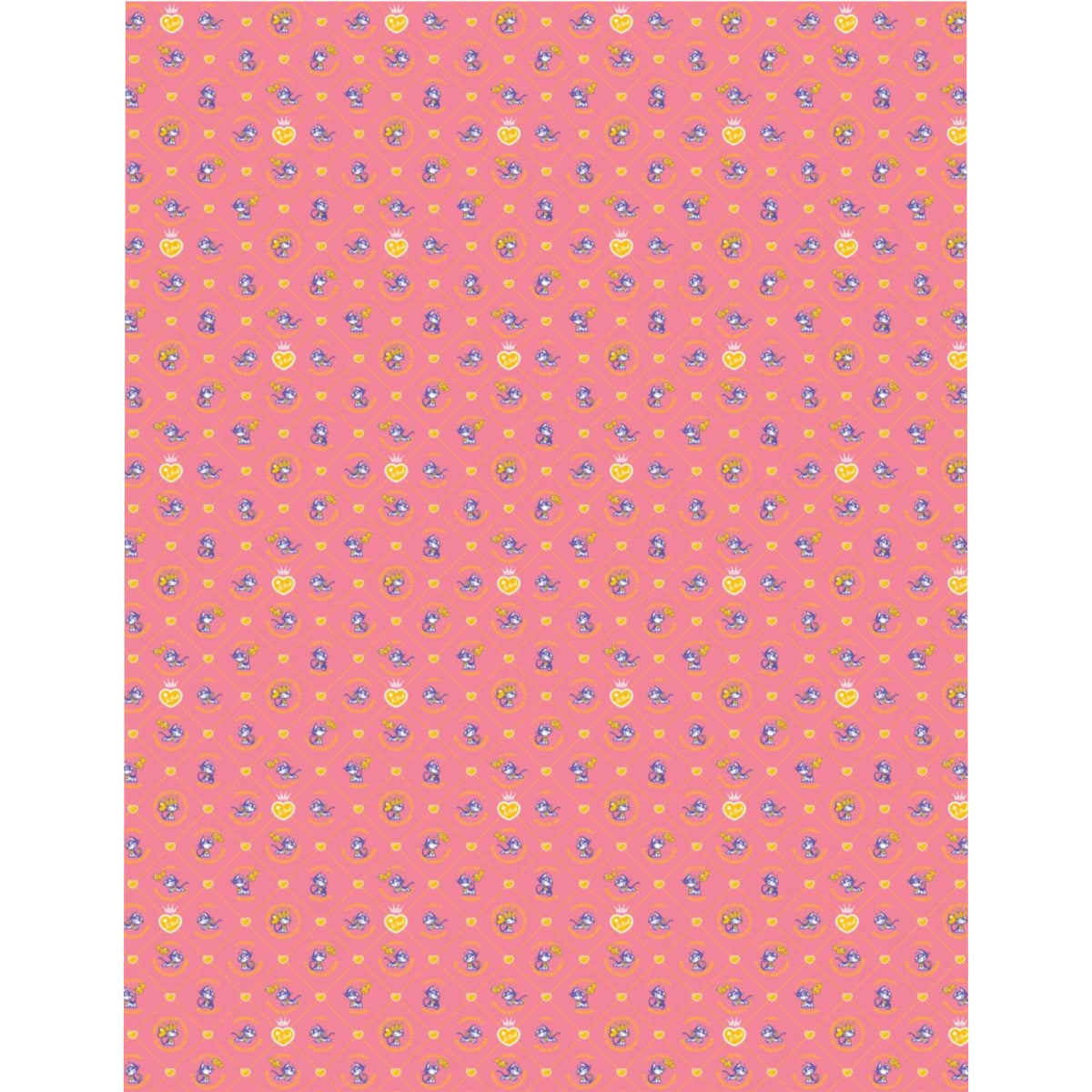 Betty Bad Kitty Pattern Pink Children's Duvet Cover