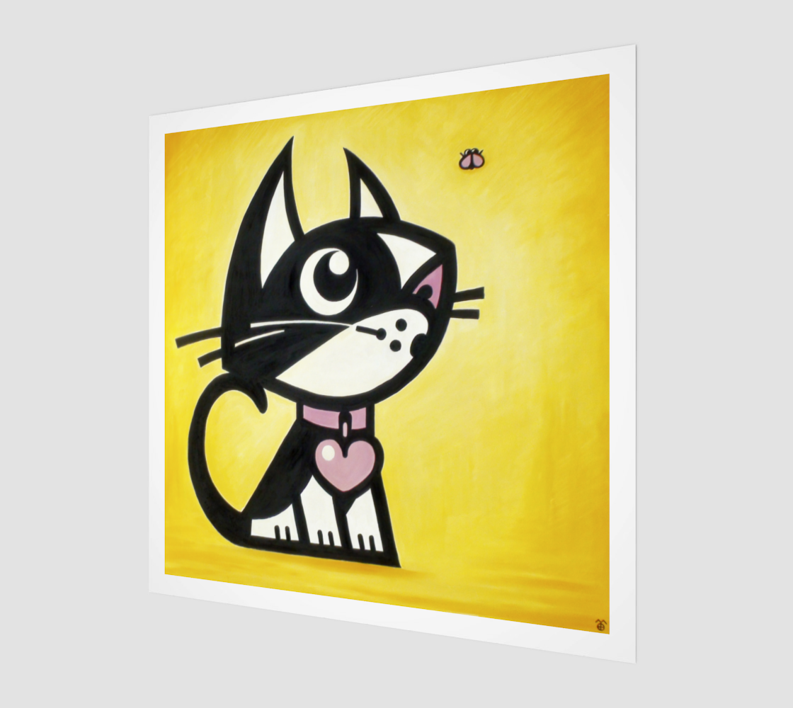 Cat Fine Art Unique Home Decor. Betty Bad Kitty