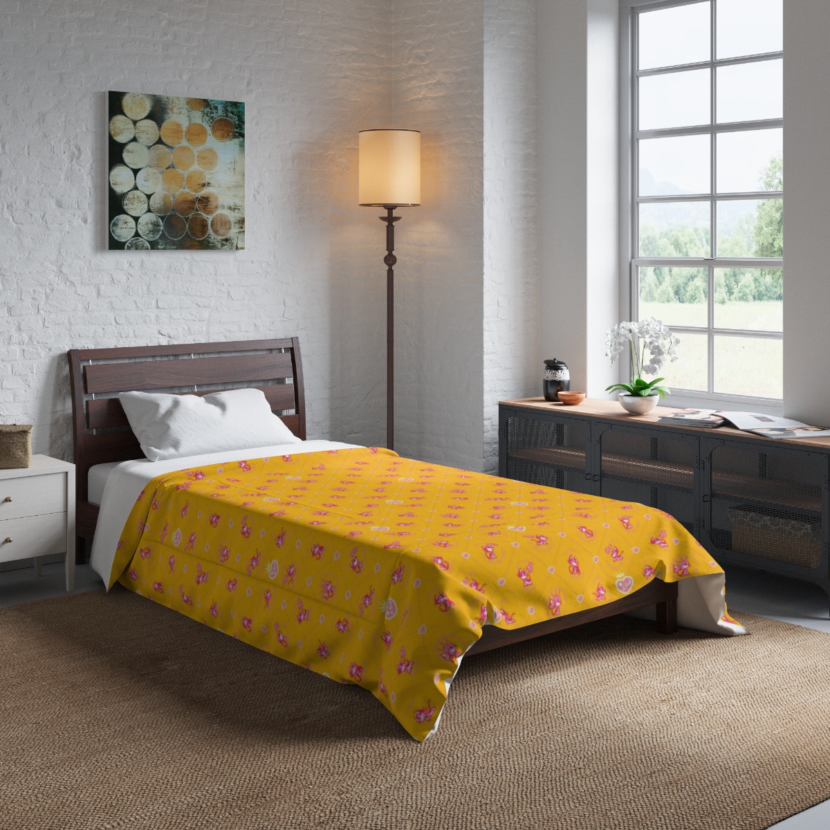 Betty Bad Kitty . Pattern III . Comforter . Small