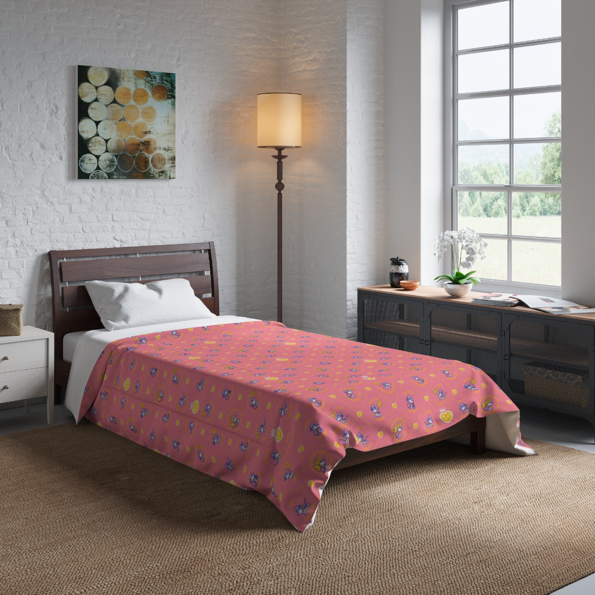 Betty Bad Kitty . Pattern IV . Comforter . Small