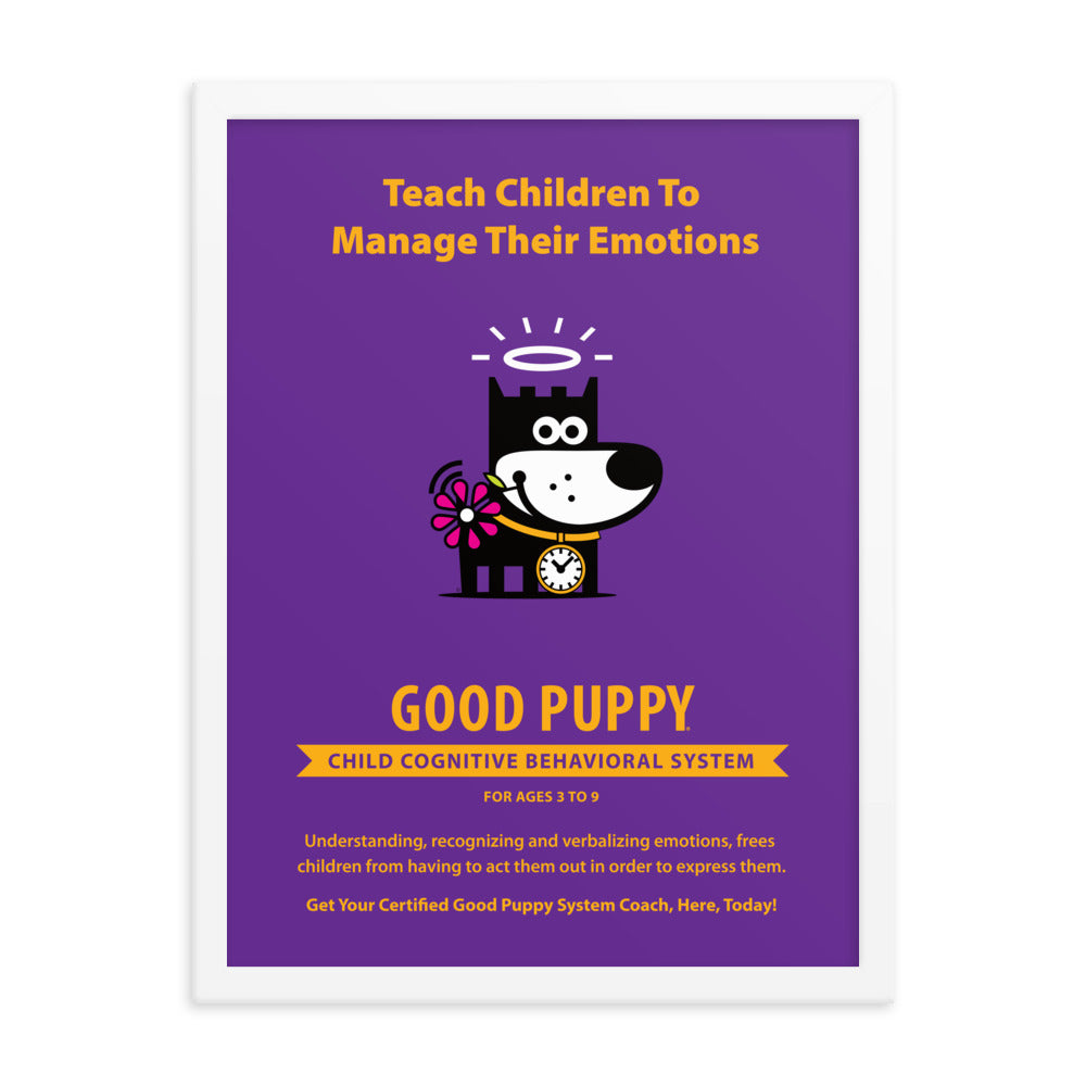 Good Puppy System Practice Promo Poster IV . Framed 18x24