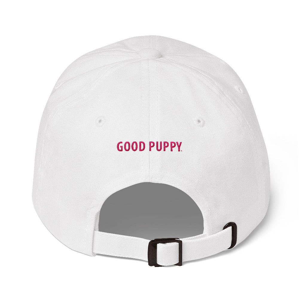 Good Puppy Logo Pink . Unstructured Baseball Cap
