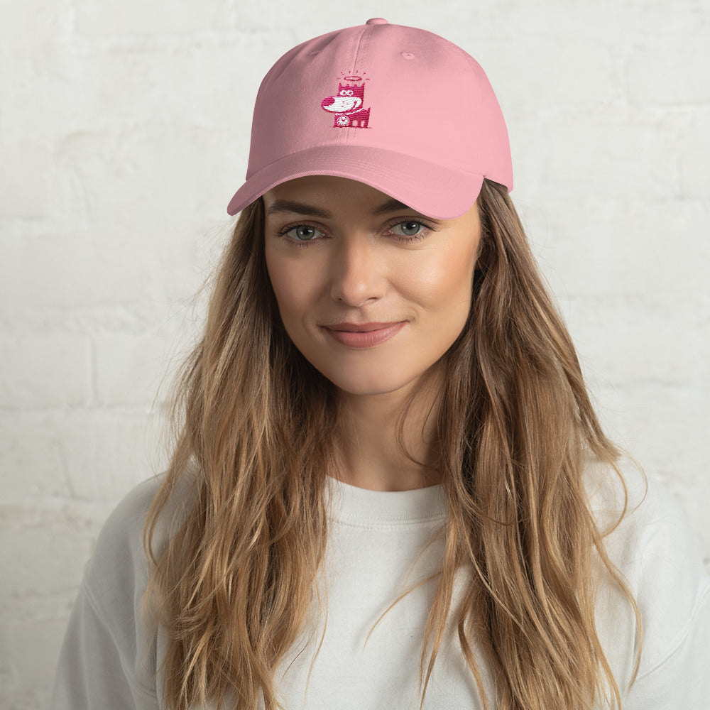 Good Puppy Logo Pink . Unstructured Baseball Cap