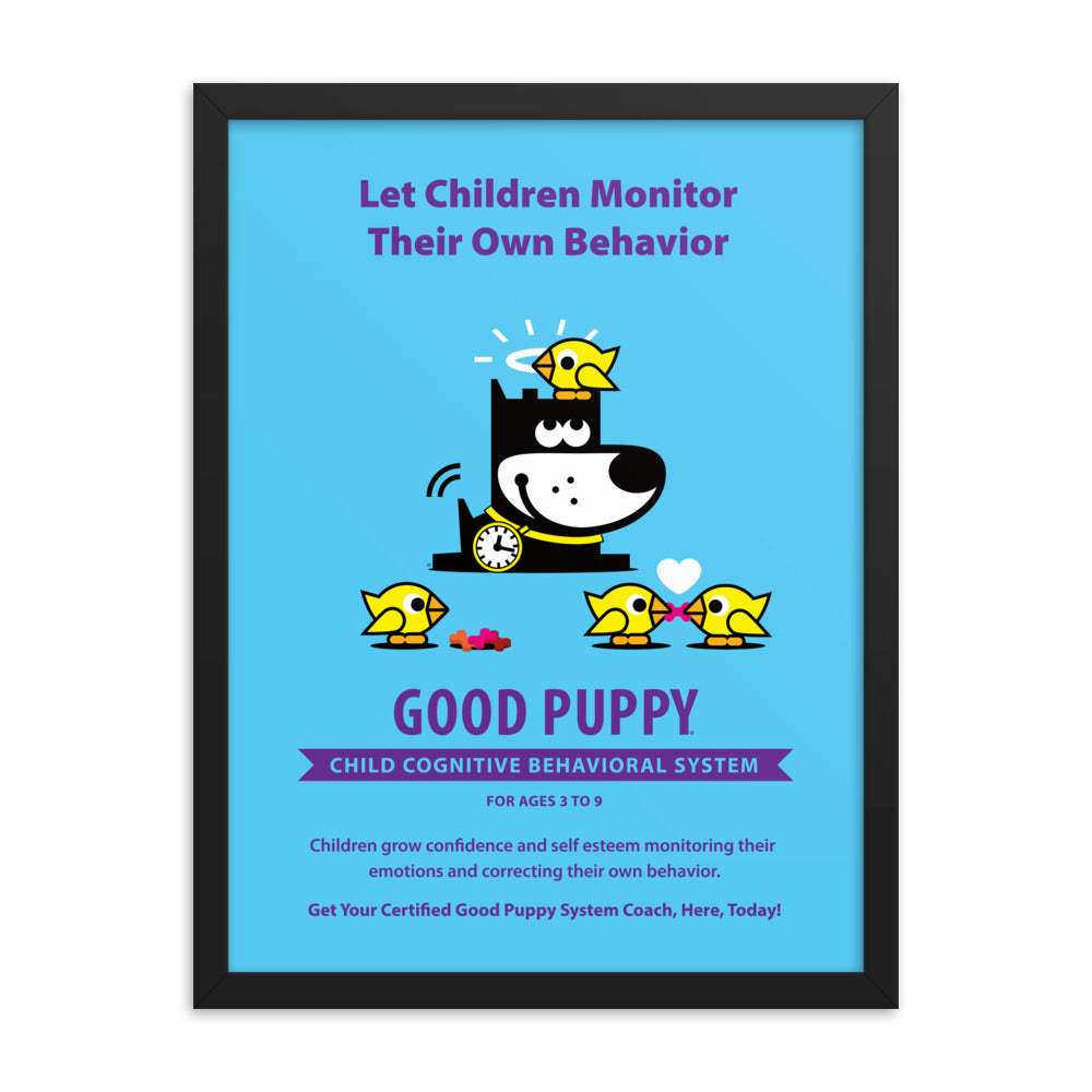 Good Puppy System Practice Promo Poster V . Framed 18x24