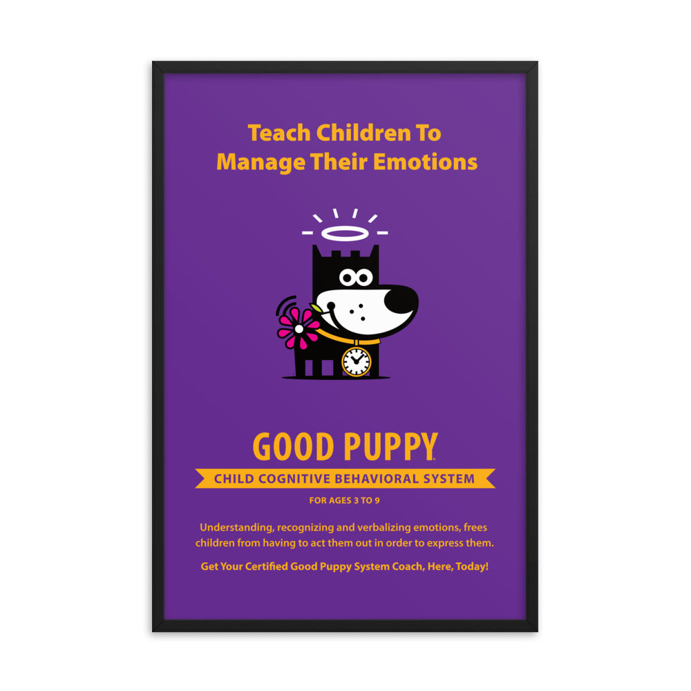 Good Puppy System Practice Promo Poster IV . Framed 24x36