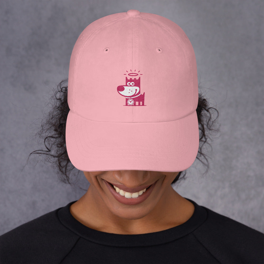 Good Puppy Logo Pink . Unstructured Baseball Cap