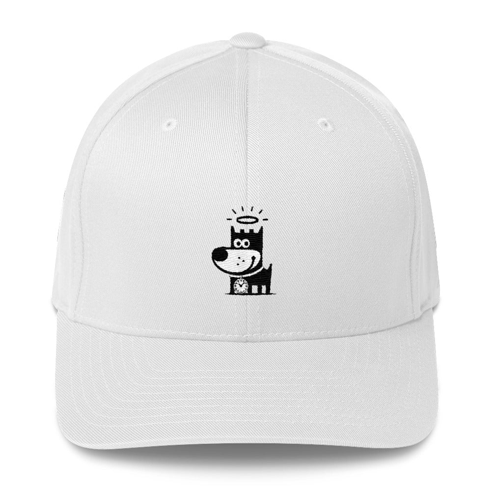 Good Puppy Logo Black . Structured Baseball Cap
