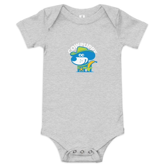 Cow Puppy I . Baby Short Sleeve One Piece