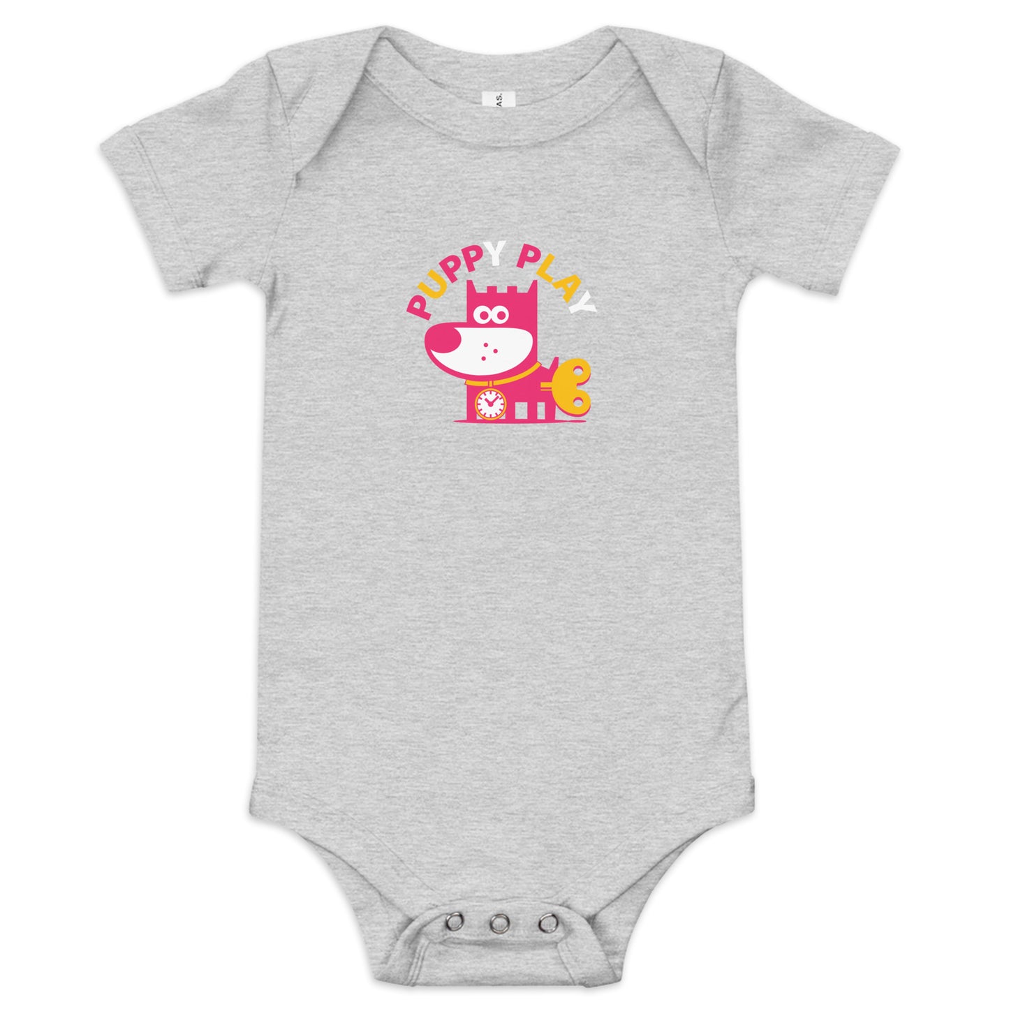 Puppy Play III . Baby Short Sleeve One Piece