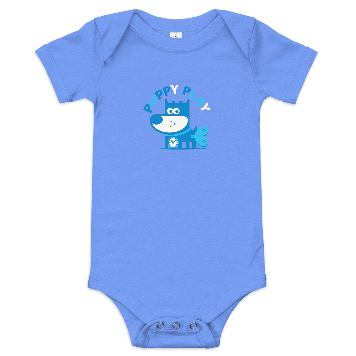 Puppy Play I . Baby Short Sleeve One Piece