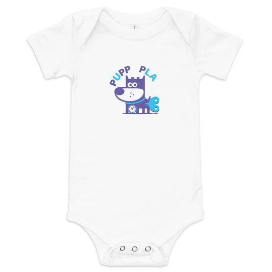 Puppy Play II . Baby Short Sleeve One Piece