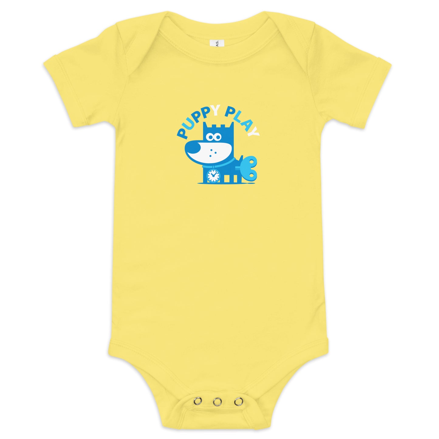 Puppy Play I . Baby Short Sleeve One Piece