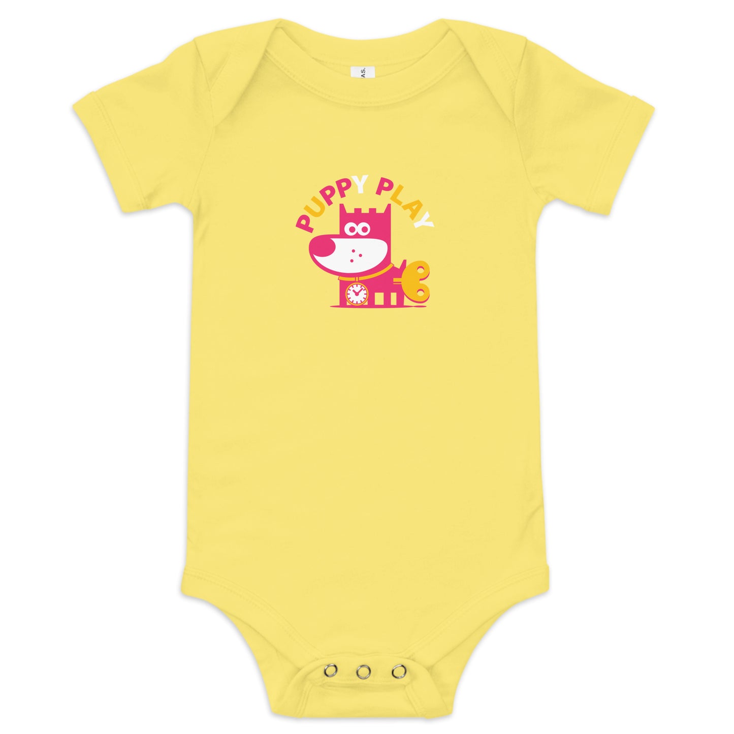 Puppy Play III . Baby Short Sleeve One Piece