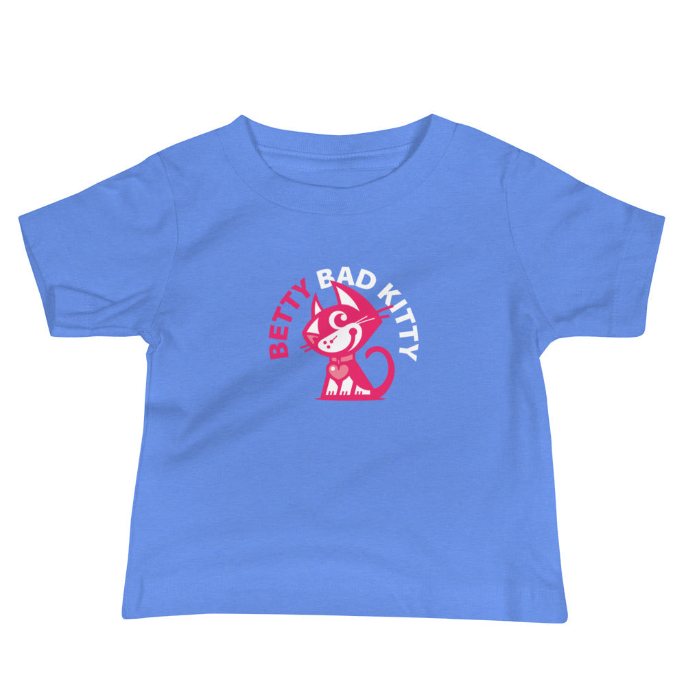 Betty Bad Kitty III . Baby Jersey Short Sleeve Tee