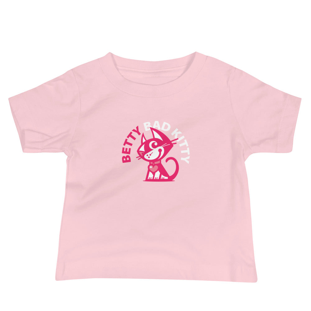 Betty Bad Kitty III . Baby Jersey Short Sleeve Tee