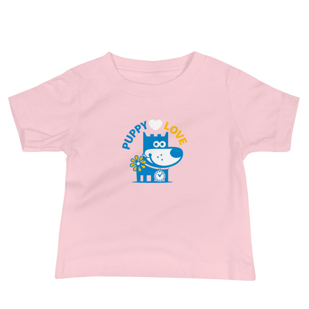 Puppy Love I . Baby Jersey Short Sleeve Tee