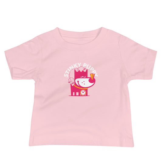 Stinky Puppy III . Baby Jersey Short Sleeve Tee