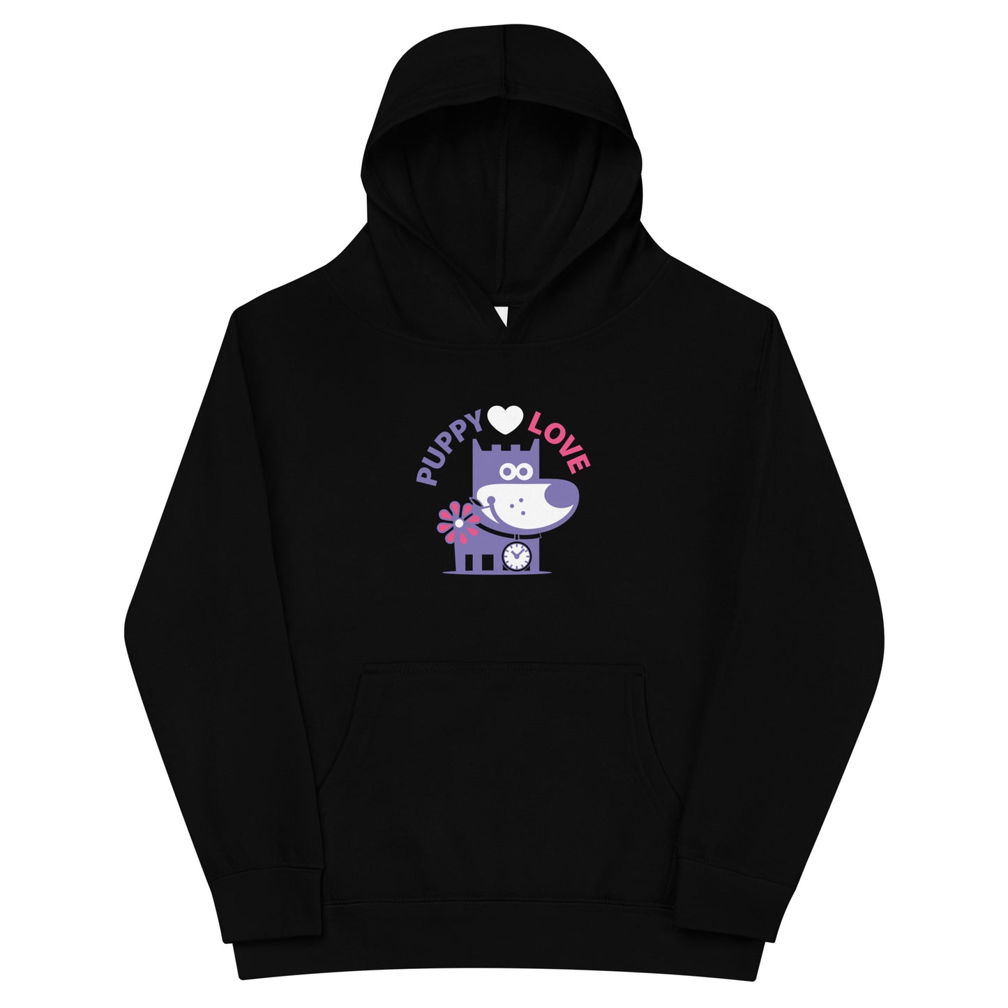 Puppy Love II . Kids Fleece Hoodie