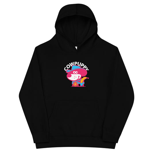 Cow Puppy III . Kids Fleece Hoodie