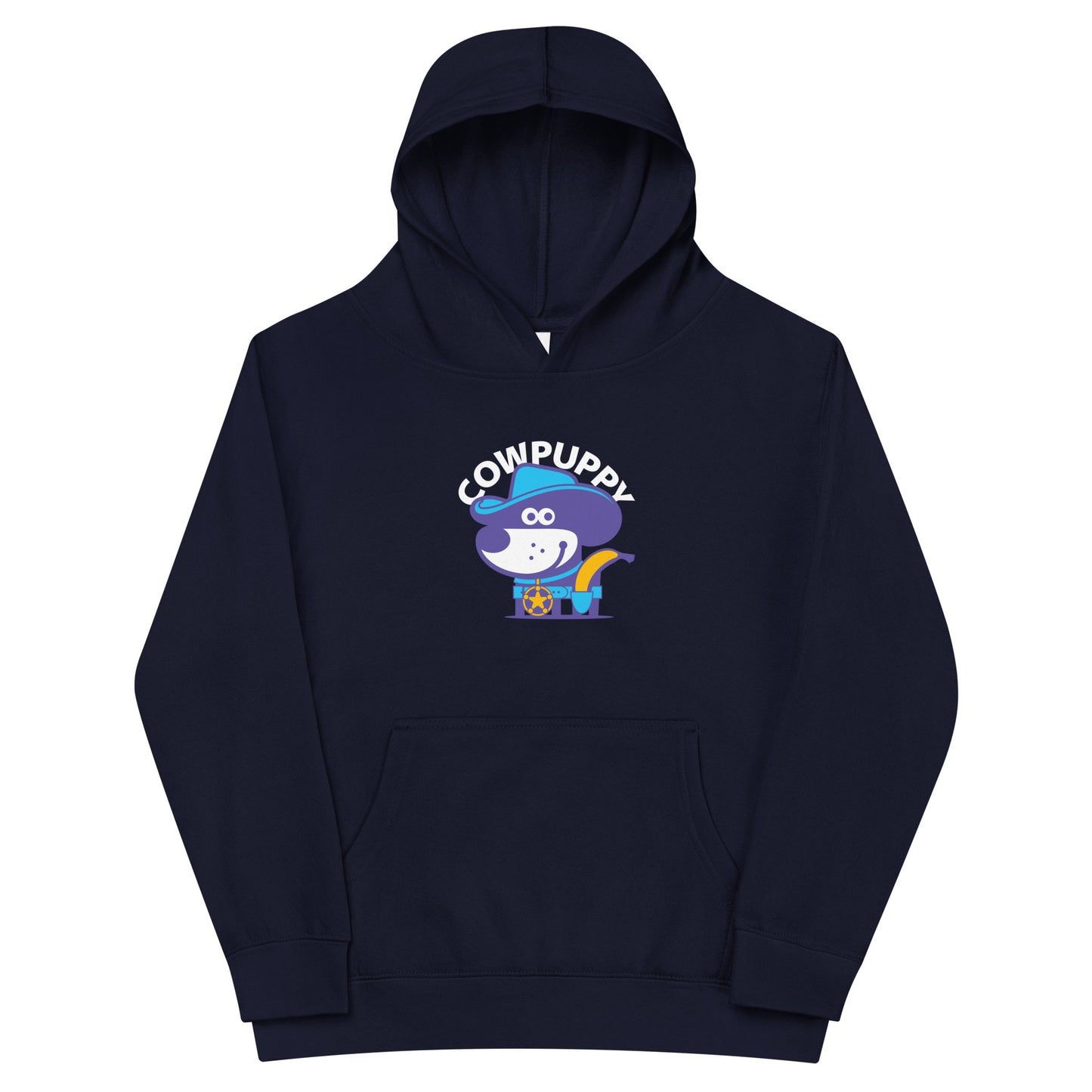 Cow Puppy II . Kids Fleece Hoodie