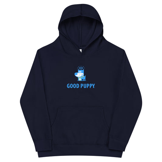 Logo Blue . Kids Fleece Hoodie