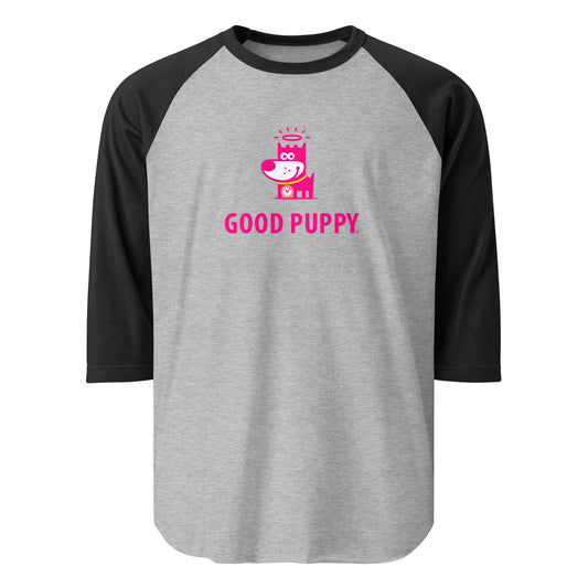 Logo Pink . 3/4 Sleeve Raglan Shirt