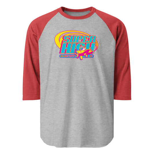 Super High . Color . 3/4 Sleeve Raglan Shirt