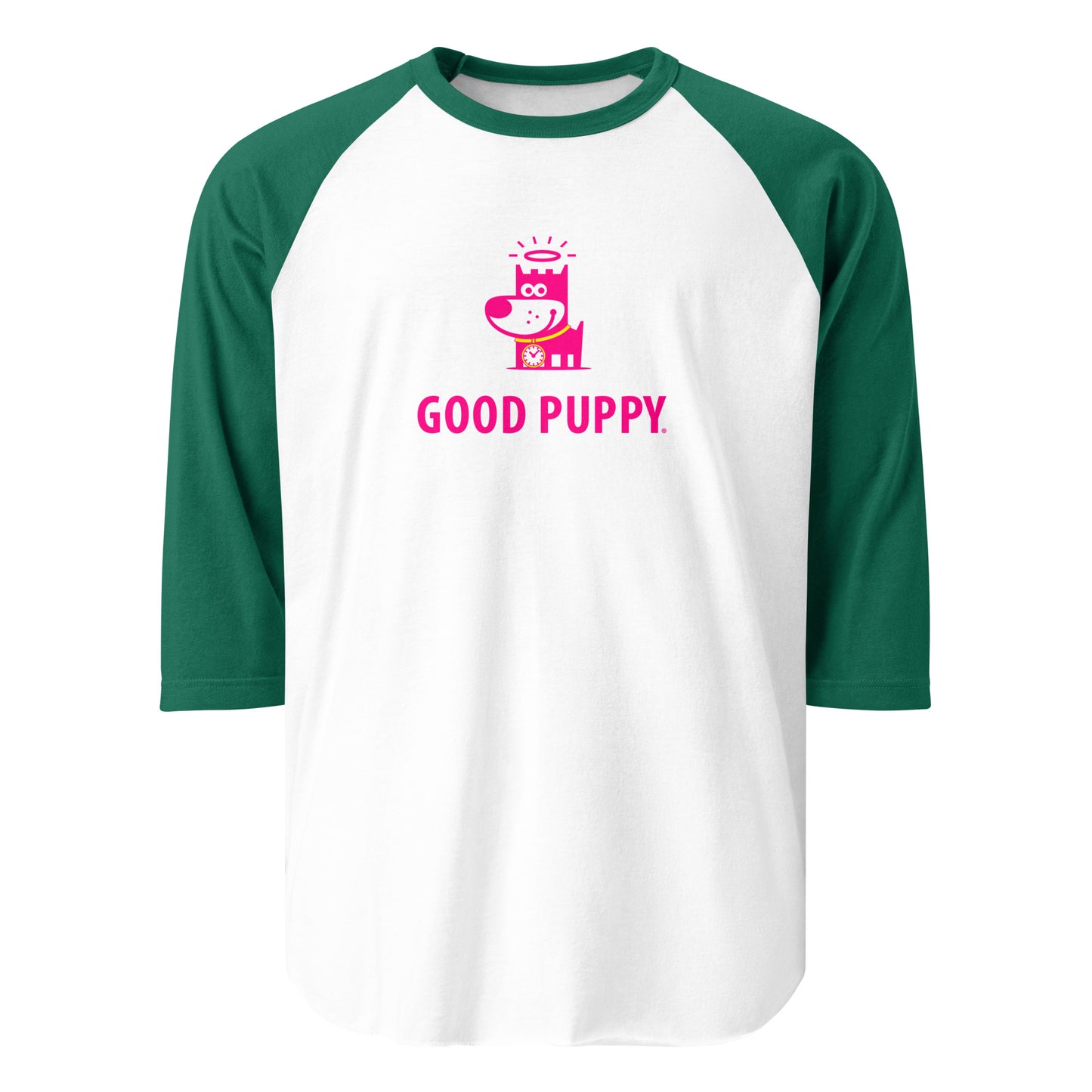 Logo Pink . 3/4 Sleeve Raglan Shirt