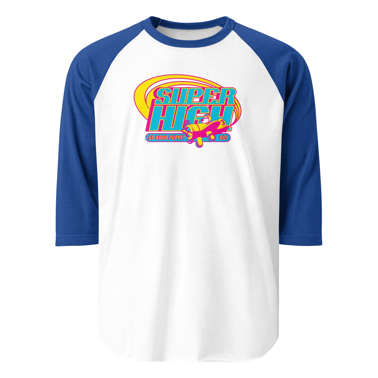 Super High . Color . 3/4 Sleeve Raglan Shirt